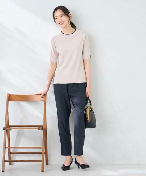 a.v.v / アー・ヴェ・ヴェ ニット・セーター | ハーフスリーブクルーネックサマーニット【洗える/接触冷感/UVカット】 | 詳細25