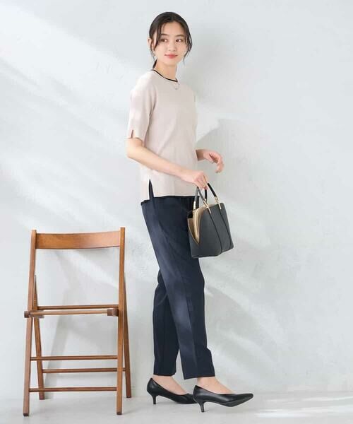 a.v.v / アー・ヴェ・ヴェ ニット・セーター | ハーフスリーブクルーネックサマーニット【洗える/接触冷感/UVカット】 | 詳細26