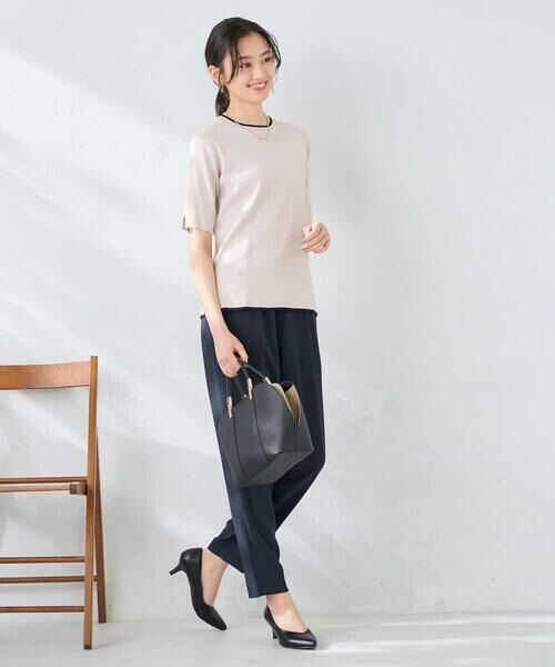 a.v.v / アー・ヴェ・ヴェ ニット・セーター | ハーフスリーブクルーネックサマーニット【洗える/接触冷感/UVカット】 | 詳細27