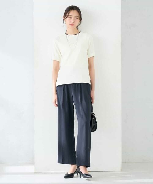 a.v.v / アー・ヴェ・ヴェ ニット・セーター | ハーフスリーブクルーネックサマーニット【洗える/接触冷感/UVカット】 | 詳細30