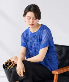 a.v.v / アー・ヴェ・ヴェ ニット・セーター | ラメ混メッシュニット