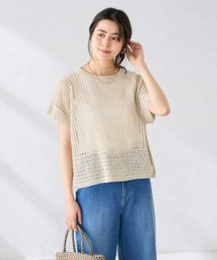 a.v.v / アー・ヴェ・ヴェ ニット・セーター | ラメ混メッシュニット