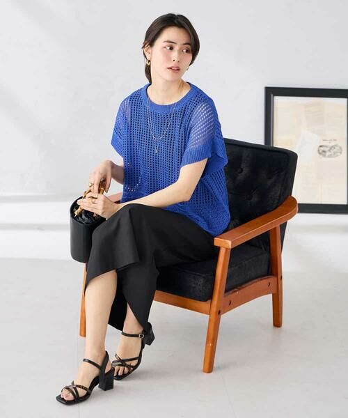 a.v.v / アー・ヴェ・ヴェ ニット・セーター | ラメ混メッシュニット | 詳細15