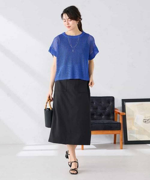 a.v.v / アー・ヴェ・ヴェ ニット・セーター | ラメ混メッシュニット | 詳細7