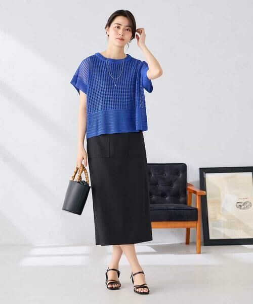 a.v.v / アー・ヴェ・ヴェ ニット・セーター | ラメ混メッシュニット | 詳細8