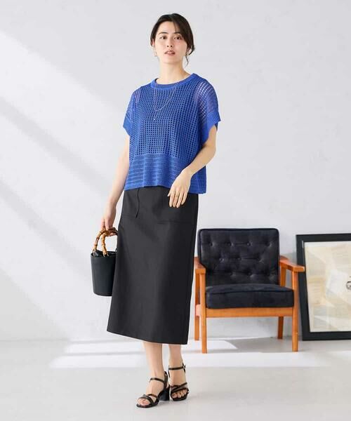 a.v.v / アー・ヴェ・ヴェ ニット・セーター | ラメ混メッシュニット | 詳細9