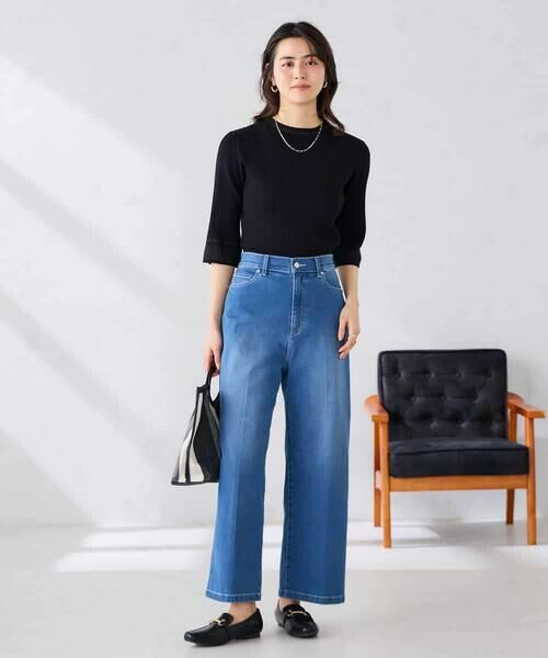 a.v.v / アー・ヴェ・ヴェ ニット・セーター | 部分シアーフレア袖リブニット | 詳細10