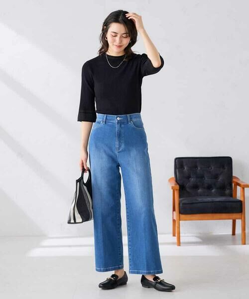 a.v.v / アー・ヴェ・ヴェ ニット・セーター | 部分シアーフレア袖リブニット | 詳細12