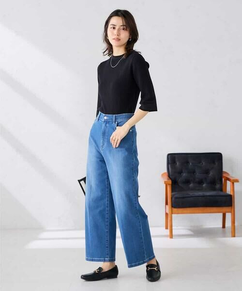 a.v.v / アー・ヴェ・ヴェ ニット・セーター | 部分シアーフレア袖リブニット | 詳細13