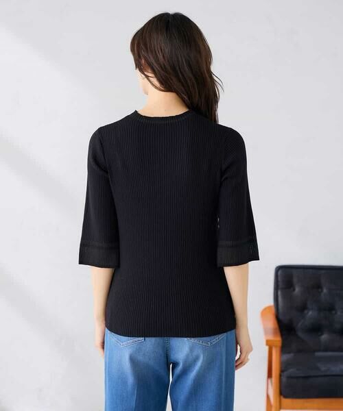 a.v.v / アー・ヴェ・ヴェ ニット・セーター | 部分シアーフレア袖リブニット | 詳細16