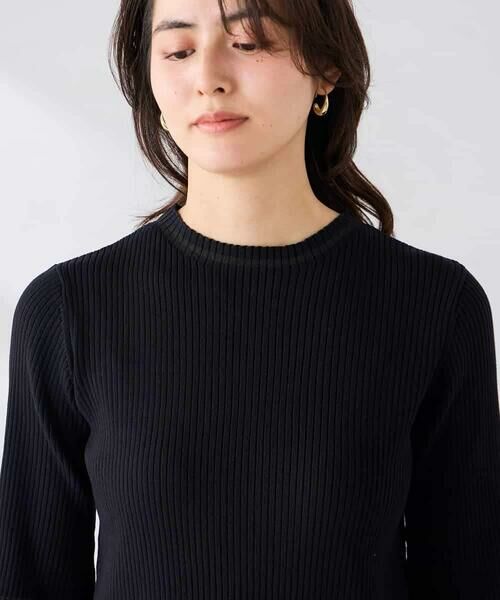 a.v.v / アー・ヴェ・ヴェ ニット・セーター | 部分シアーフレア袖リブニット | 詳細17