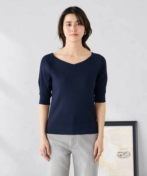 a.v.v / アー・ヴェ・ヴェ ニット・セーター | Vネックデコルテニット | 詳細13