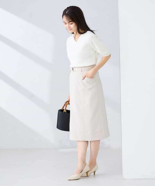 a.v.v / アー・ヴェ・ヴェ ニット・セーター | ハーフスリーブVネックサマーニット【洗える/接触冷感/UVカット】 | 詳細22