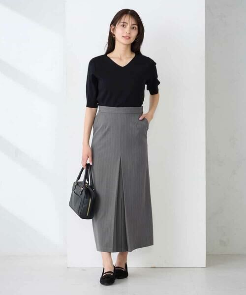 a.v.v / アー・ヴェ・ヴェ ニット・セーター | ハーフスリーブVネックサマーニット【洗える/接触冷感/UVカット】 | 詳細24