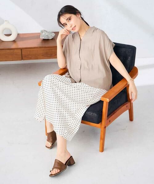 a.v.v / アー・ヴェ・ヴェ ロング・マキシ丈スカート | ソフトマーメイドサテンスカート【マシンウォッシャブル】 | 詳細10