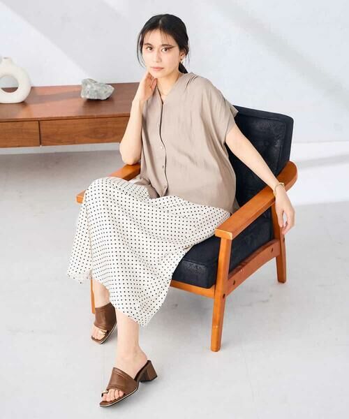 a.v.v / アー・ヴェ・ヴェ ロング・マキシ丈スカート | ソフトマーメイドサテンスカート【マシンウォッシャブル】 | 詳細11