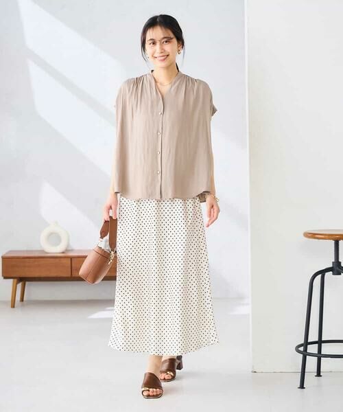 a.v.v / アー・ヴェ・ヴェ ロング・マキシ丈スカート | ソフトマーメイドサテンスカート【マシンウォッシャブル】 | 詳細12