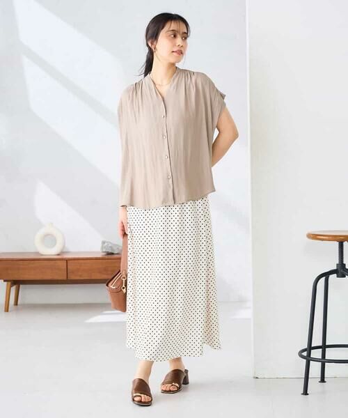 a.v.v / アー・ヴェ・ヴェ ロング・マキシ丈スカート | ソフトマーメイドサテンスカート【マシンウォッシャブル】 | 詳細14