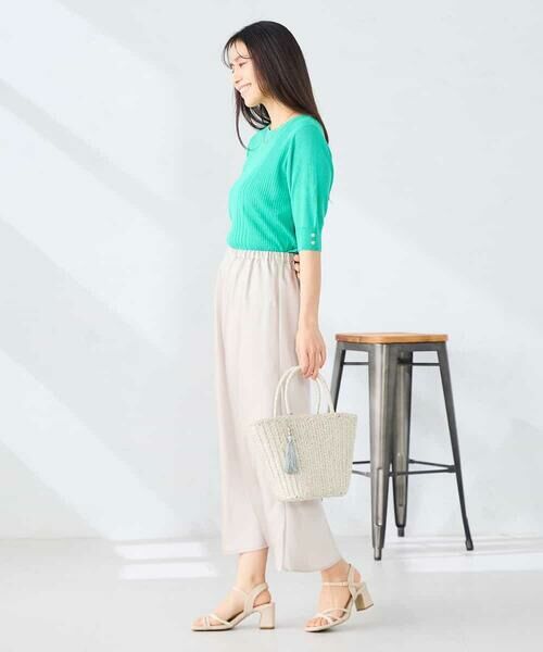 a.v.v / アー・ヴェ・ヴェ ロング・マキシ丈スカート | ソフトマーメイドサテンスカート【マシンウォッシャブル】 | 詳細7