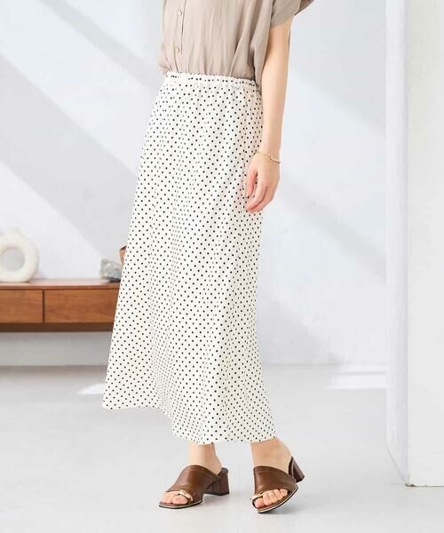a.v.v / アー・ヴェ・ヴェ ロング・マキシ丈スカート | ソフトマーメイドサテンスカート【マシンウォッシャブル】 | 詳細8