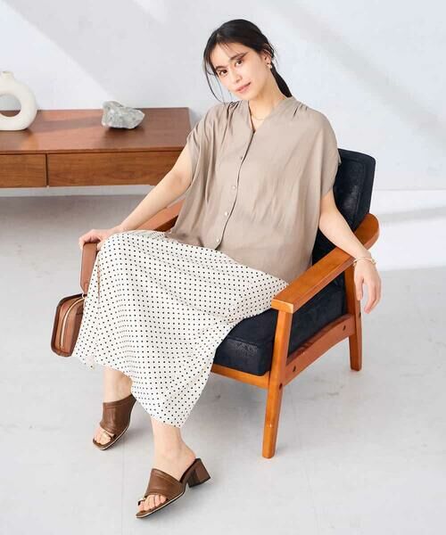 a.v.v / アー・ヴェ・ヴェ ロング・マキシ丈スカート | ソフトマーメイドサテンスカート【マシンウォッシャブル】 | 詳細9