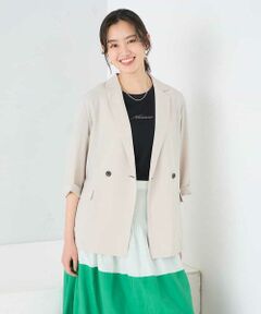 a.v.v / アー・ヴェ・ヴェ テーラードジャケット | ［支持率NO.1/接触冷感/速乾/UVカット/イージーケア］ハーフスリーブダブルジャケット