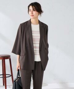 a.v.v / アー・ヴェ・ヴェ テーラードジャケット | ［支持率NO.1/接触冷感/速乾/UVカット/イージーケア］ハーフスリーブダブルジャケット