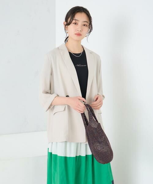 a.v.v / アー・ヴェ・ヴェ テーラードジャケット | ［支持率NO.1/接触冷感/速乾/UVカット/イージーケア］ハーフスリーブダブルジャケット | 詳細11