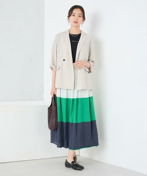 a.v.v / アー・ヴェ・ヴェ テーラードジャケット | ［支持率NO.1/接触冷感/速乾/UVカット/イージーケア］ハーフスリーブダブルジャケット | 詳細12