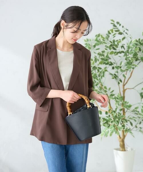 a.v.v / アー・ヴェ・ヴェ テーラードジャケット | ［支持率NO.1/接触冷感/速乾/UVカット/イージーケア］ハーフスリーブダブルジャケット | 詳細5