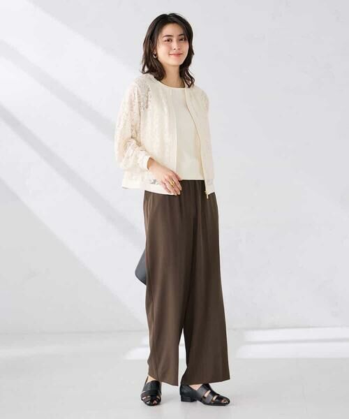 a.v.v / アー・ヴェ・ヴェ セットアップ | ノーカラーレースブルゾン | 詳細7