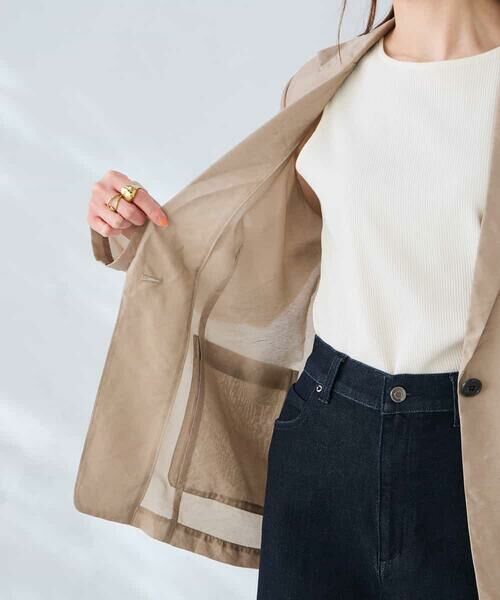 a.v.v / アー・ヴェ・ヴェ テーラードジャケット | シアーシングルジャケット | 詳細15