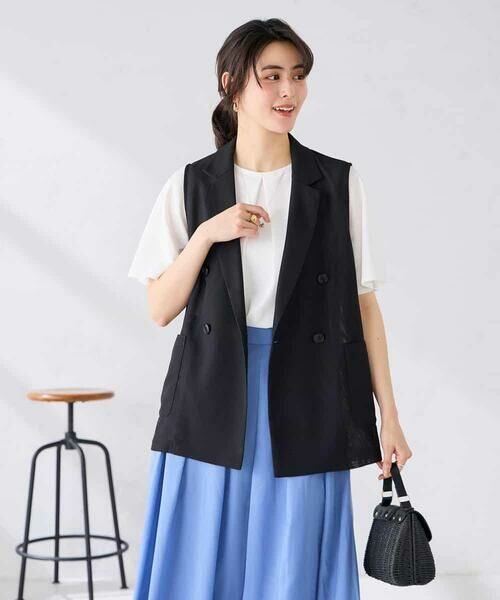 a.v.v / アー・ヴェ・ヴェ テーラードジャケット | シアーダブルジレ | 詳細7