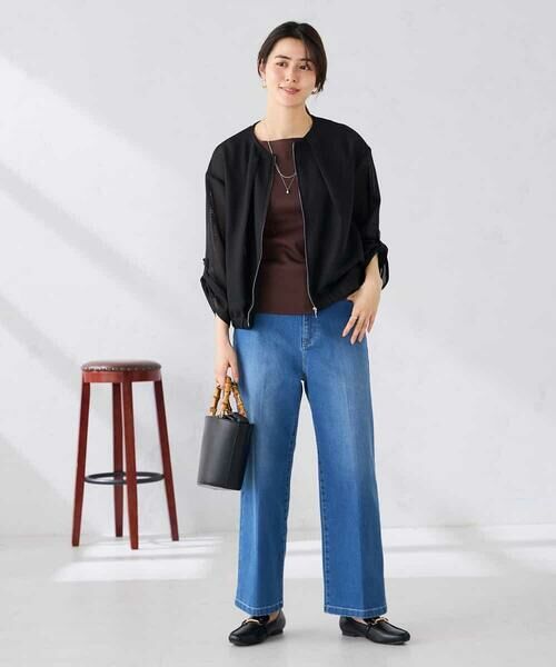 a.v.v / アー・ヴェ・ヴェ その他アウター | ノーカラーメッシュブルゾン | 詳細10