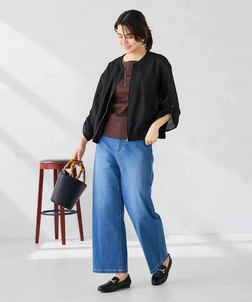 a.v.v / アー・ヴェ・ヴェ その他アウター | ノーカラーメッシュブルゾン | 詳細12