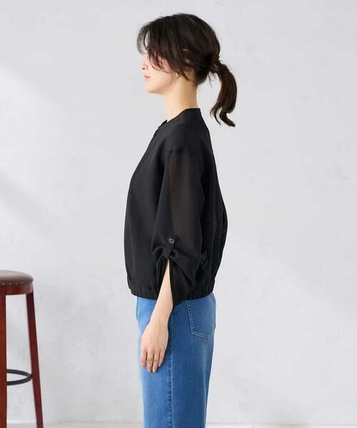 a.v.v / アー・ヴェ・ヴェ その他アウター | ノーカラーメッシュブルゾン | 詳細14