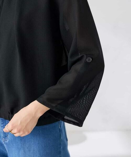 a.v.v / アー・ヴェ・ヴェ その他アウター | ノーカラーメッシュブルゾン | 詳細20