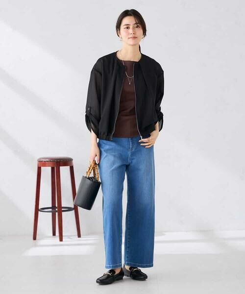 a.v.v / アー・ヴェ・ヴェ その他アウター | ノーカラーメッシュブルゾン | 詳細9