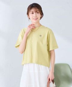 a.v.v / アー・ヴェ・ヴェ カットソー | 大人のクロップド刺繍Tシャツ【UVカット・接触冷感】