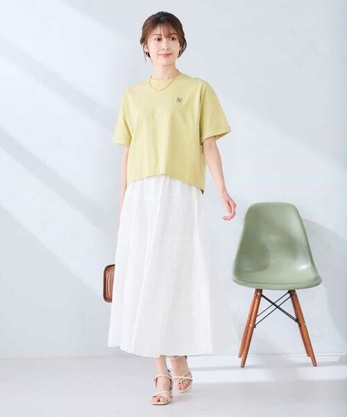 a.v.v / アー・ヴェ・ヴェ カットソー | 大人のクロップド刺繍Tシャツ【UVカット・接触冷感】 | 詳細16