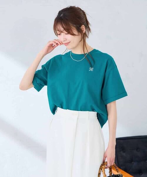 a.v.v / アー・ヴェ・ヴェ カットソー | 大人のクロップド刺繍Tシャツ【UVカット・接触冷感】 | 詳細25