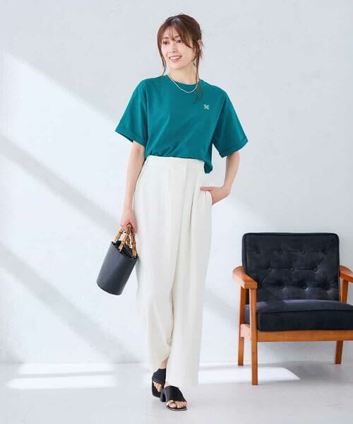 a.v.v / アー・ヴェ・ヴェ カットソー | 大人のクロップド刺繍Tシャツ【UVカット・接触冷感】 | 詳細27