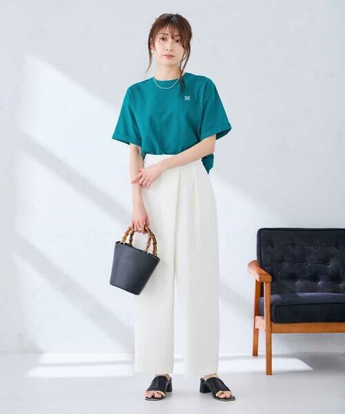 a.v.v / アー・ヴェ・ヴェ カットソー | 大人のクロップド刺繍Tシャツ【UVカット・接触冷感】 | 詳細29