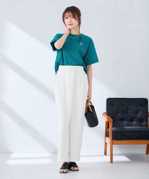 a.v.v / アー・ヴェ・ヴェ カットソー | 大人のクロップド刺繍Tシャツ【UVカット・接触冷感】 | 詳細30