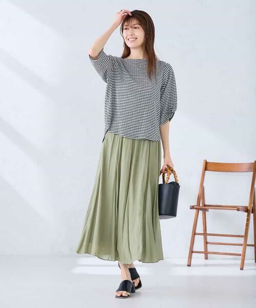 a.v.v / アー・ヴェ・ヴェ カットソー | ボーダー楊柳袖デザインカットソー | 詳細19