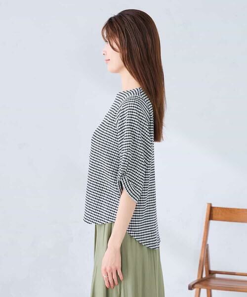 a.v.v / アー・ヴェ・ヴェ カットソー | ボーダー楊柳袖デザインカットソー | 詳細29