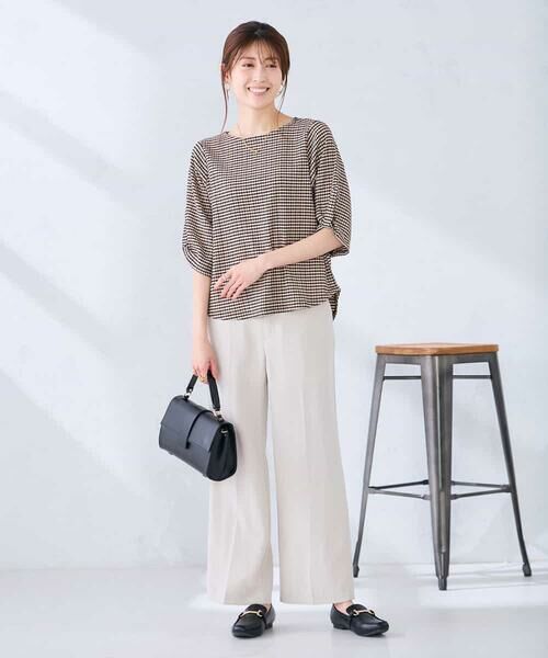 a.v.v / アー・ヴェ・ヴェ カットソー | ボーダー楊柳袖デザインカットソー | 詳細5