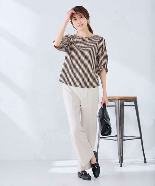 a.v.v / アー・ヴェ・ヴェ カットソー | ボーダー楊柳袖デザインカットソー | 詳細6