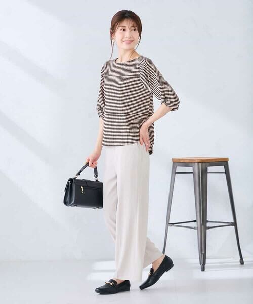 a.v.v / アー・ヴェ・ヴェ カットソー | ボーダー楊柳袖デザインカットソー | 詳細7
