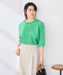 a.v.v / アー・ヴェ・ヴェ カットソー | 幾何レースドルマンカットソー